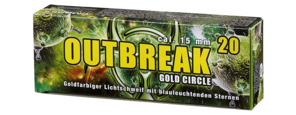 UMAREX OUTBREAK GOLD CIRCLE Pyro Munition Kaliber 15 mm